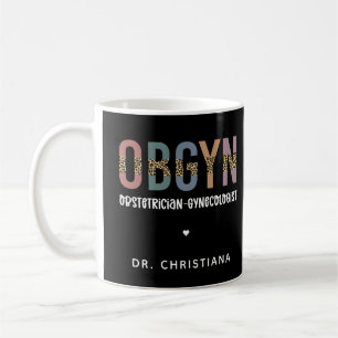 Gespecialiseerde OBGYN-verloskundige Gynaecoloog Koffiemok