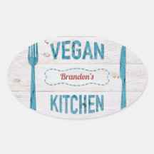 Gespecialiseerde Stickers voor keuken van Vegan