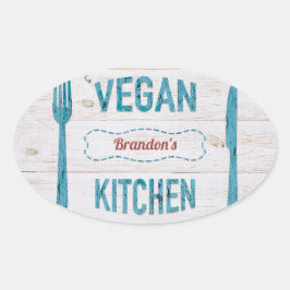 Gespecialiseerde Stickers voor keuken van Vegan
