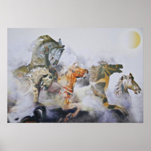 GESPECIEERDE WILDE HOREN POSTER