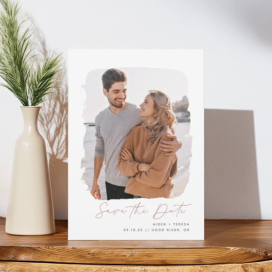 Gespenseld overzicht | Verticale foto Save The Date