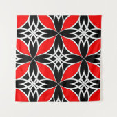 Gespiegeld Celtisch ( Flutterby Red ) Wandkleed (Voorkant)