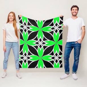 Gespiegeld Celtisch (Groene Invert) Fleece Deken