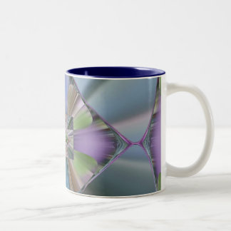 gespiegeld glas tweekleurige koffiemok