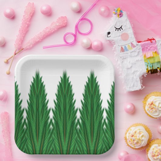 Gespiegelde dennen 9"document Bord (Feest)