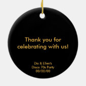 Gespiegelde Disco Ball 2 Keramisch Ornament (Achterkant)