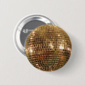 Gespiegelde Disco Ball 2 Ronde Button 5,7 Cm (Voorkant /achterkant)