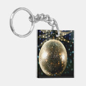 Gespiegelde Disco Ball 3 Sleutelhanger (Voorkant Links)