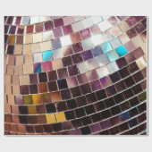Gespiegelde Disco Ball Cadeaupapier (Vlak)