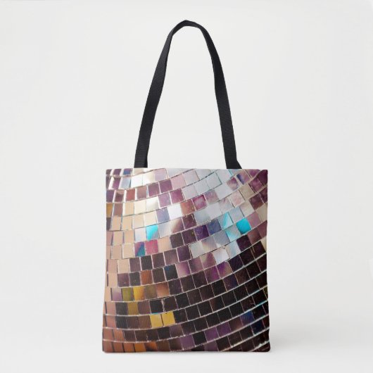 Gespiegelde Disco Ball-Canvas tas (Voorkant)