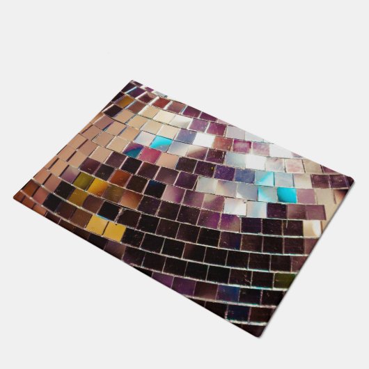 Gespiegelde Disco Ball Deurmat (Schuin)