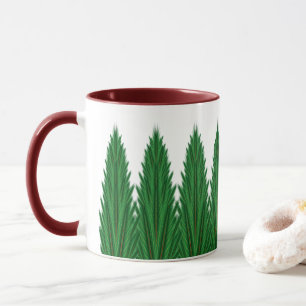 Gespiegelde Pines Mok 11oz. -Kastanjebruin