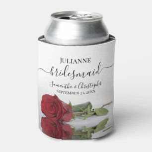 Gespiegelde Rode Roos Elegante Bruidsmeisje bruilo Blikjeskoeler
