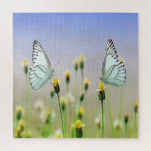 Gespiegelde Springtime-Butterflies Legpuzzel