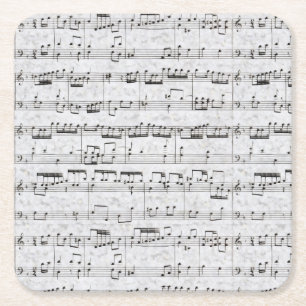 gespierd vierkante kartonnen onderzetter