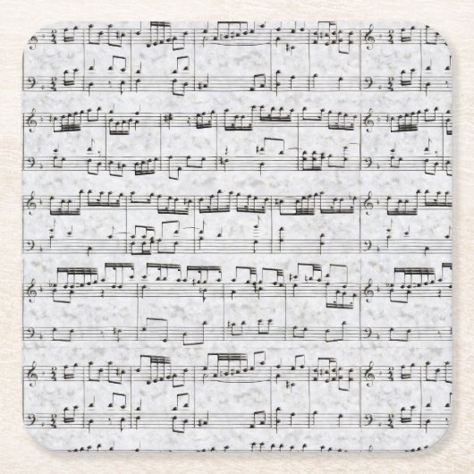 gespierd vierkante kartonnen onderzetter (Voorkant)