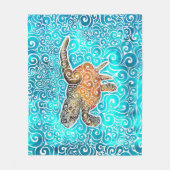 gespierd Zee Fleece Deken (Voorkant)