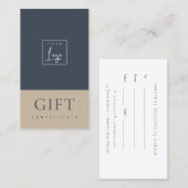 Gespikkeld cadeaucertificaat voor Logo van keramis Visitekaartje (Voorkant / Achterkant)