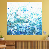 Gespikkeld Zee I Canvas Afdruk (Insitu (Woonkamer))