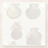 Gespikkelde Antiek schalen Glazen Onderzetter (Achterkant)