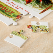 Gespikkelde  forel kunst legpuzzel (Zijkant)