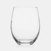 Gespikkelde gele lelie bloem gepersonaliseerd glas (Links)