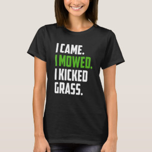 Gespikkelde grasgrasgrasmower Mow Landscapi T-shirt
