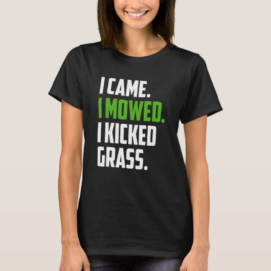 Gespikkelde grasgrasgrasmower Mow Landscapi T-shirt (Voorkant)