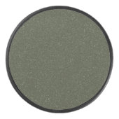 Gespikkelde Moss Green Custom Hockey Puck (Voorkant)
