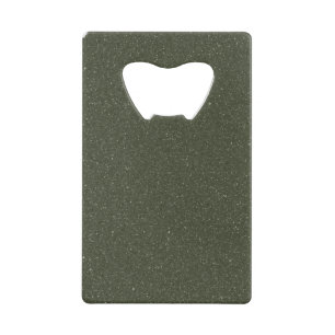 Gespikkelde Moss Green Pocket Bottle Opener (Custo Kredietkaart Flessenopener