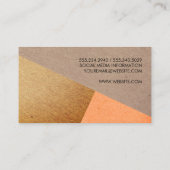Gespikkelde natuurlijke kleurblokken visitekaartje (Achterkant)