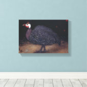 Gespikkelde parelvogel (door Jan Mankes) Canvas Afdruk (Insitu (Houten vloer))