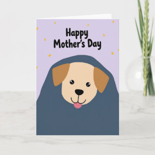Gespikkelde Puppy Moederdagkaart Kaart