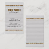 gespikkelde textuur | Goud Visitekaartje (Voorkant / Achterkant)