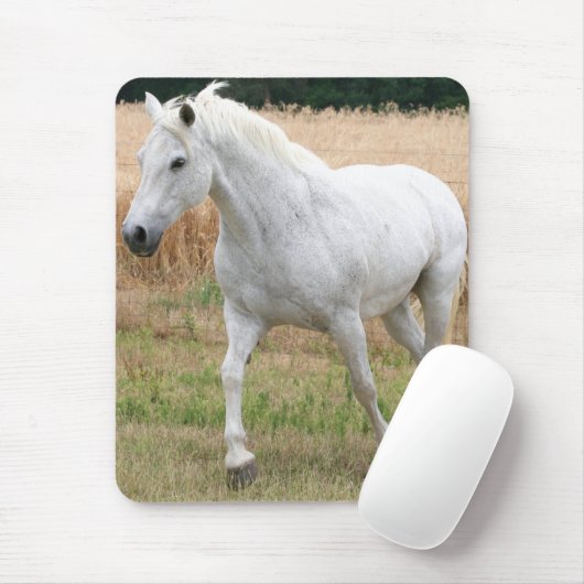 Gespikkelde witte paarden muismat (Met muis)