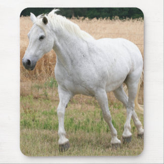 Gespikkelde witte paarden muismat