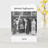 Gespirited Suffragettes, 1914 Kaart (Gele Bloem)