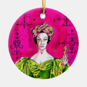 Gespiriteerde tapes keramisch ornament