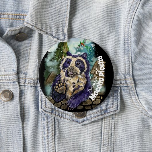 Gespitst Beer Ronde Button 4,0 Cm (In situ)