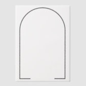 Gespleten donkergrijze SVG-frame Vellum Uitnodigingen (Voorkant)