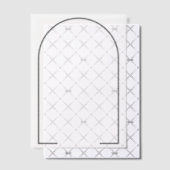 Gespleten donkergrijze SVG-frame Vellum Uitnodigingen (Offset (Uitnodiging))