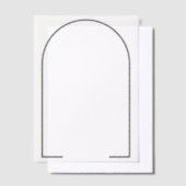 Gespleten donkergrijze SVG-frame Vellum Uitnodigingen (Offset)