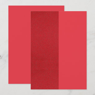 Gespleten Rood Bedankkaart – Aangepaste Bulk Optie