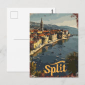 Gesplitst briefkaart (Voorkant / Achterkant)