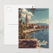 Gesplitst briefkaart (Voorkant / Achterkant)