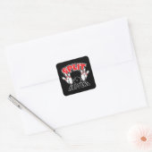 Gesplitst gebeurt bij Bowling Vierkante Sticker (Envelop)