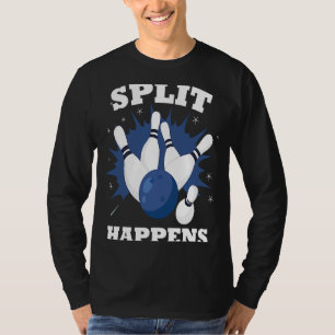 Gesplitst gebeurt gemaakt voor een persoon die bow t-shirt