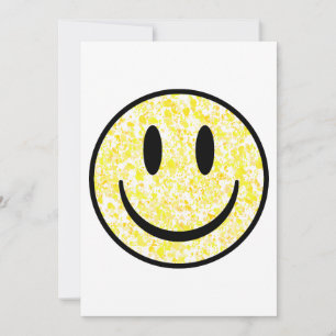 Gesplitst glimlachend gezicht kaart