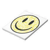 Gesplitst glimlachend gezicht notitieblok (Gedraaid)