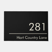 Gesplitst huisnummer Adres Gepersonaliseerde voork Deurmat (Voorkant)